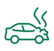 Car Accident Legal Representation Icon - Personal Injury Law Services